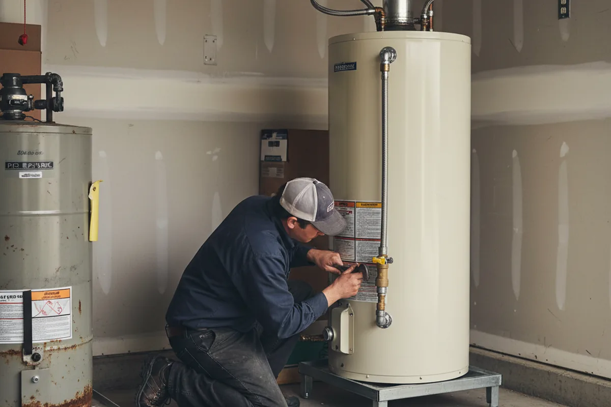 Water heater and shutoff valve replacement in Brooklyn